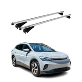 Menabo Barras de Techo Coche Baca para VW ID.4 2020-2025 Gris Aluminio 2Pza